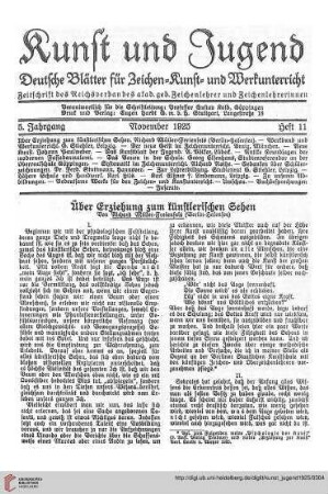 Heft 11 (November 1925)