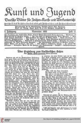 Heft 11 (November 1925)