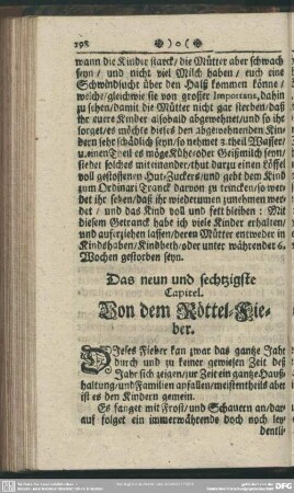 Das neun und sechtzigste Capitel. Von dem Röttel-Fieber