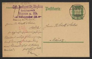 Brief an B. Schott's Söhne : 21.06.1925