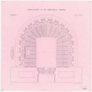 Fußballstadion in der Kongresshalle, Nürnberg: Grundriss 1.OG (Mittelring)