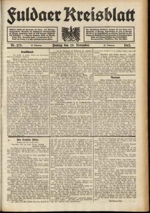 Ausgabe vom Freitag, den 28. November 1913.