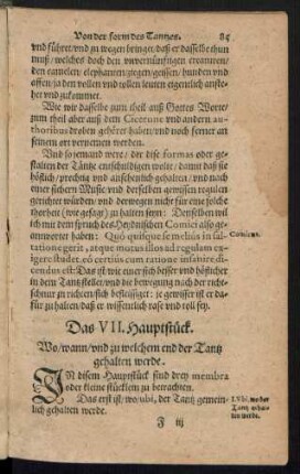 Das VII. Hauptstück.