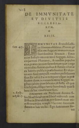 De immunitate et divitiis ecclesiarum. XXIII.