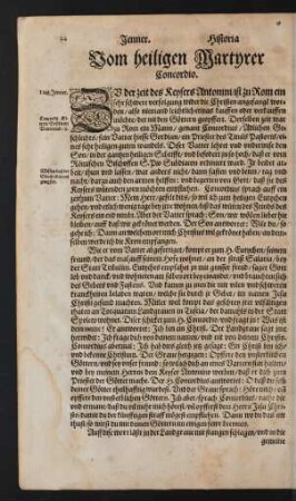 Vom heiligen Martyrer Concordio.