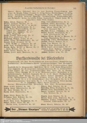 Burkhardswalde bei Weesenstein