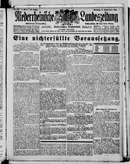 Niederrheinische Landeszeitung : Geldernsche Volkszeitung : Geldern'sches Wochenblatt : Volkszeitung für den Kreis Moers : erfolgreichstes Insertionsorgan in den Kreisen Geldern und Moers sowie in den Grenzbezirken der Kreise Cleve und Kempen