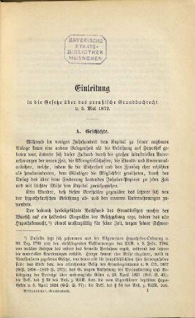 Das Preussische Grundbuchrecht in seiner gegenwärtigen Geltung : Gesetzestext mit erläuternden Anmerkungen