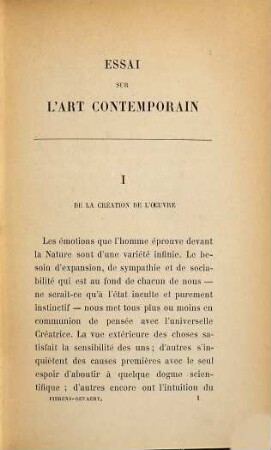 Essais sur l'art contemporain