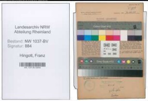 Entnazifizierung Franz Hingott , geb. 10.07.1904 (Kaufmann)