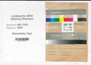 Entnazifizierung Paul Brinschwitz , geb. 22.01.1901 ()