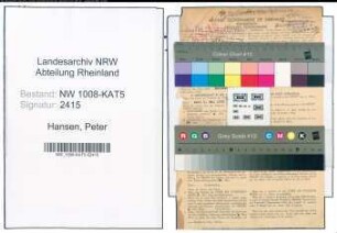 Entnazifizierung Peter Hansen , geb. 12.08.1890 (Lehrer)