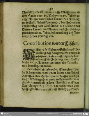 Contribution von den Fischen