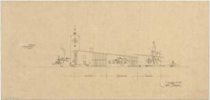 Gsaenger, Gustav; München, Fernpaßstr. 41; Hinterbärenbad- Schule mit Kindertagesstätte - Ostseite (Ansicht)