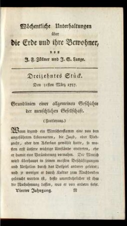 Dreizehntes Stück