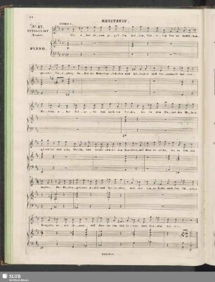 No. 37 Recitativ: Die aber Jesum gegriffen hatten
