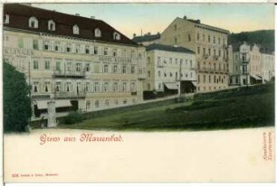 Marienbad. Hotel Klinger und Stephanstraße