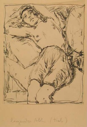Liegender Akt (Tinte)