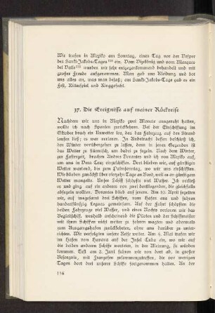 37. Die Ereignisse auf meiner Rückreise
