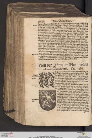 Von der Pfaltz am Rhein / wann vnd woher die erstanden ist