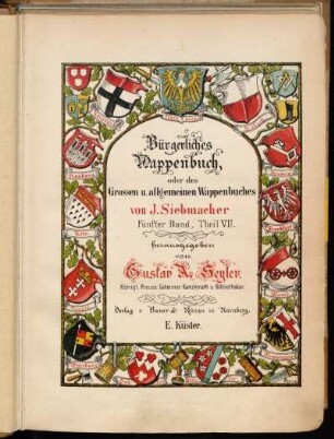 Bd. 5, Abth. 7: Achtzehnhunderteinundsiebenzig bürgerliche Wappen