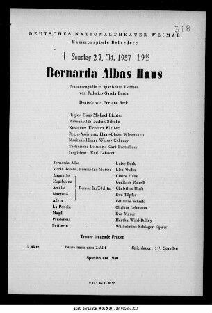 Bernarda Albas Haus