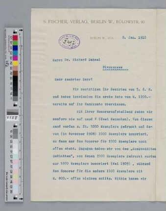 Brief an Richard Dehmel