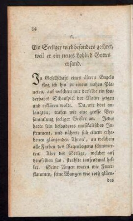 6. Ein Seeliger wird besonders geehret, weil er ein neues Loblied Gottes erfand.