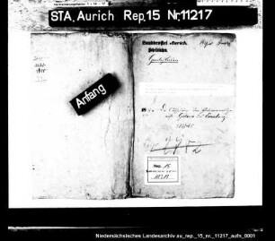 Die Abtretung der Patrimonialgerichte Gödens und Evenburg durch den Grafen von Wedel