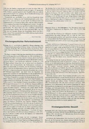 674 [Rezension] Oberman, Heiko Augustinus, Die Reformation