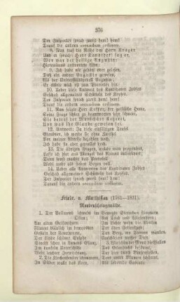 Friedr. v. Matthisson (1761-1831)