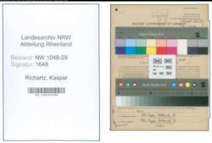 Entnazifizierung Kaspar Richartz , geb. 15.09.1889 (Beamter)