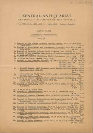 Nr. 424: Ausländische Zeitschriften Teil 4