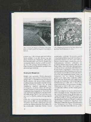 Abb. 5: Hatzburg bei Wedel, Kr. Pinneberg. Holzfundament von Norden, gestört von jüngeren zweischiffigen Gebäude.