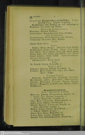 Einwohnerverzeichnis : Einwohnerverzeichnis