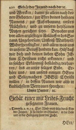Gebät einer mit Leibes-Frucht gesegneten Frauen