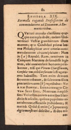 Epistola XIX.