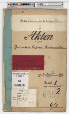 Gemeinnützige Anstalten. Krankenanstalten: Bd. 1