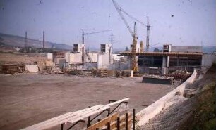 Obertürkheim, Wehr und Kraftwerk, flussaufwärts