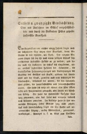 128-137, Sieben u. zwanzigste - Acht ung zwanzigste Beobachtung.