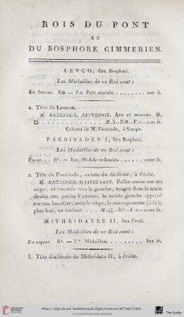 Rois du Pont et du Bosphore Cimmerien