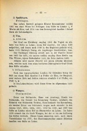 Der Besitzstand des Stiftes Lindau