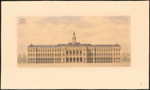 Kollegiengebäude der Kaiser-Wilhelm-Universität Straßburg Wettbewerb: Ansicht 1:200