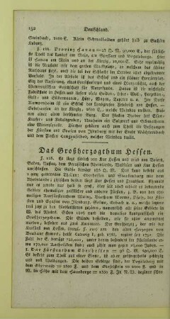 Das Großherzogthum Hessen