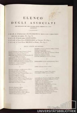Elenco degli Associati