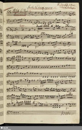 58. Aria: So che la donna ognora / Galuppi, B.