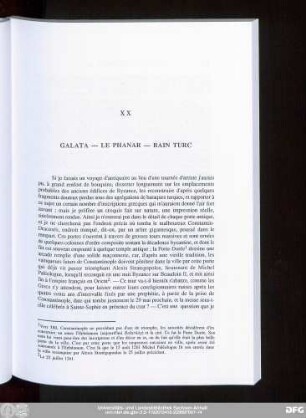 XX Galata — Le Phanar — Bain Turc