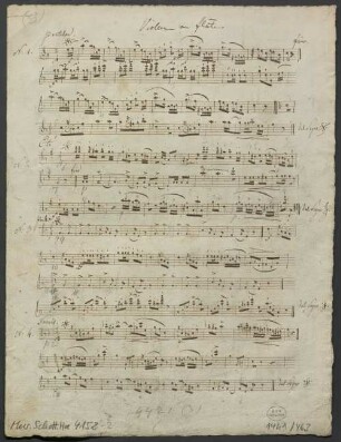 Les petites folles, vl, pf, fl, pf, op. [op. 75/3] - BSB Mus.Schott.Ha 4152-2 : [caption title:] Violon ou flute.