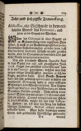 Acht und sechzigste Anmerckung. - Achtzigste Anmerckung.