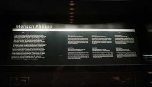SLUB, Ausstellung "Wie Luthers Worte fliegen lernten" : Vitrine "Mensch Philipp", Annotation